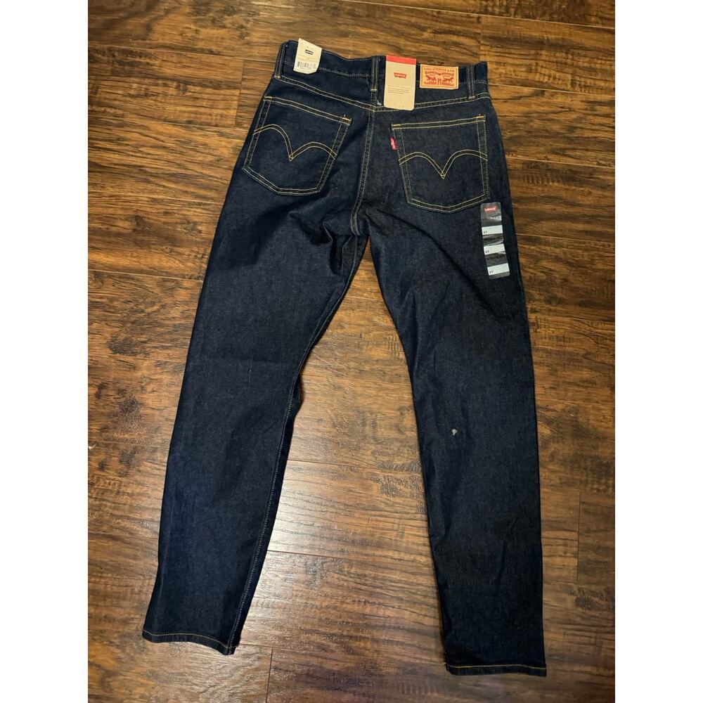 NEW Levis Jeans Womens 27 Dark Blue Denim Pants High Rise Straight Flex